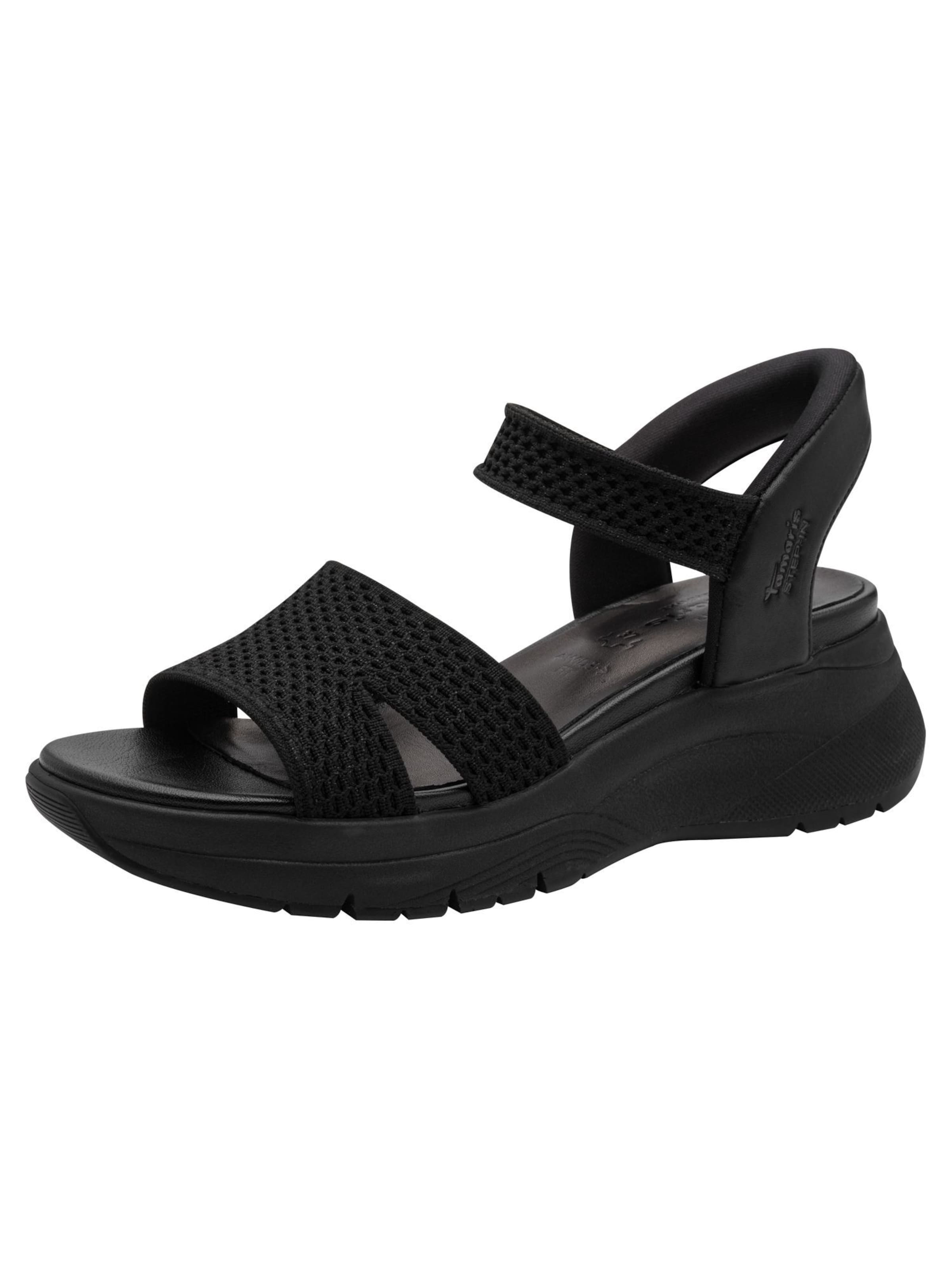 Tamaris Sandal in Black: front