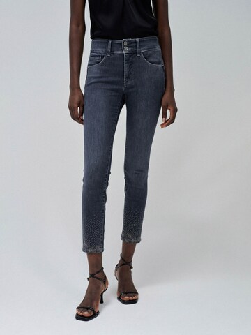 Salsa Jeans Skinny Jeans 'Secret' in Grijs: voorkant