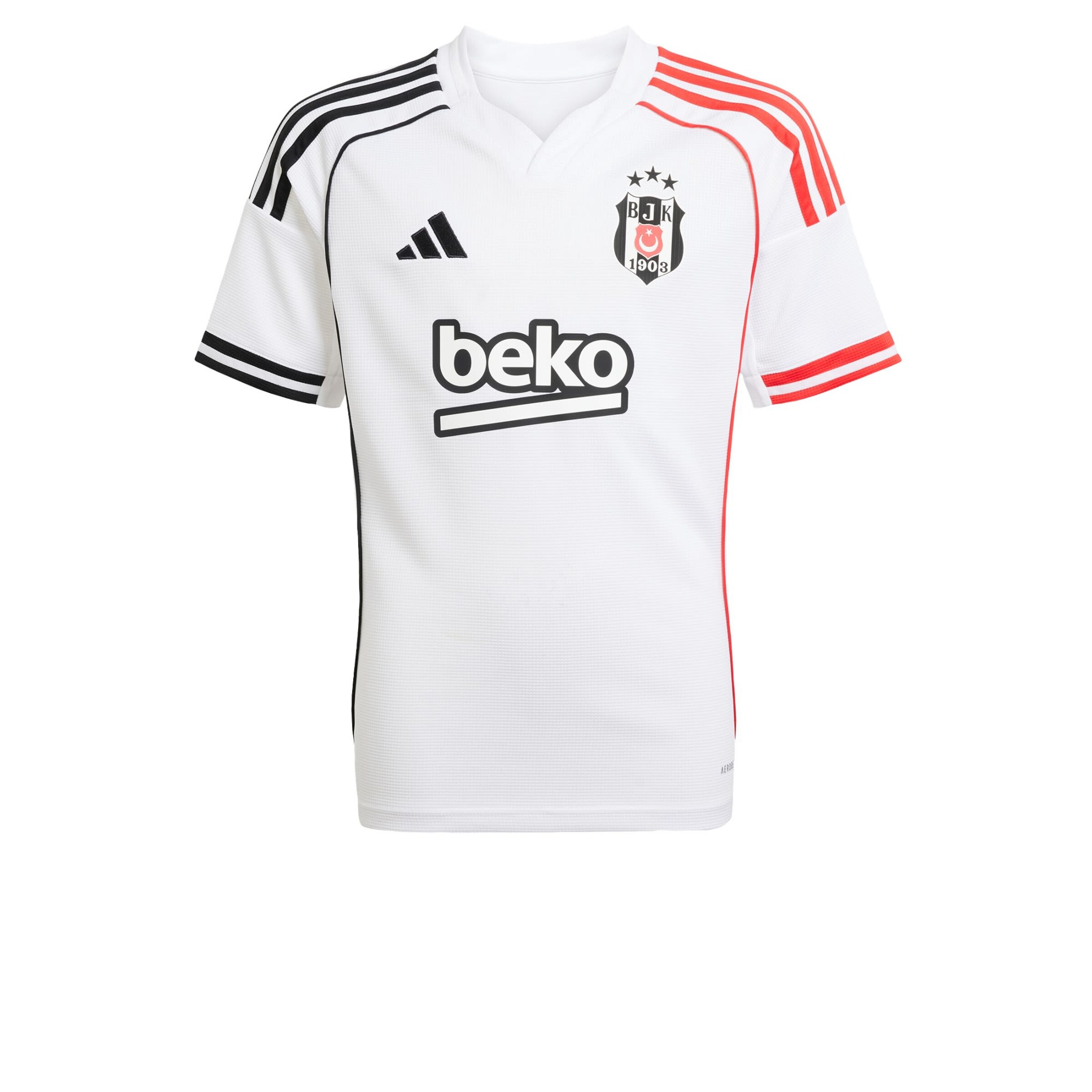 T-Shirt fonctionnel 'Beşiktaş JK 25/26 Home Jersey' ADIDAS PERFORMANCE en blanc : devant