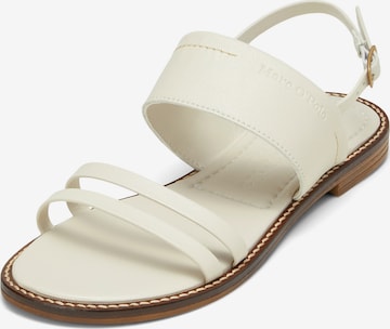 Marc O'Polo Sandalen met riem in Beige: voorkant