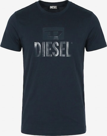 Maglietta 'T-Diego Tone On Tone' di DIESEL in blu: frontale