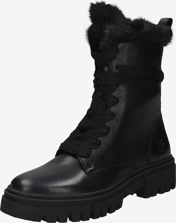 Ghete cu șireturi de la TT. BAGATT pe negru: față