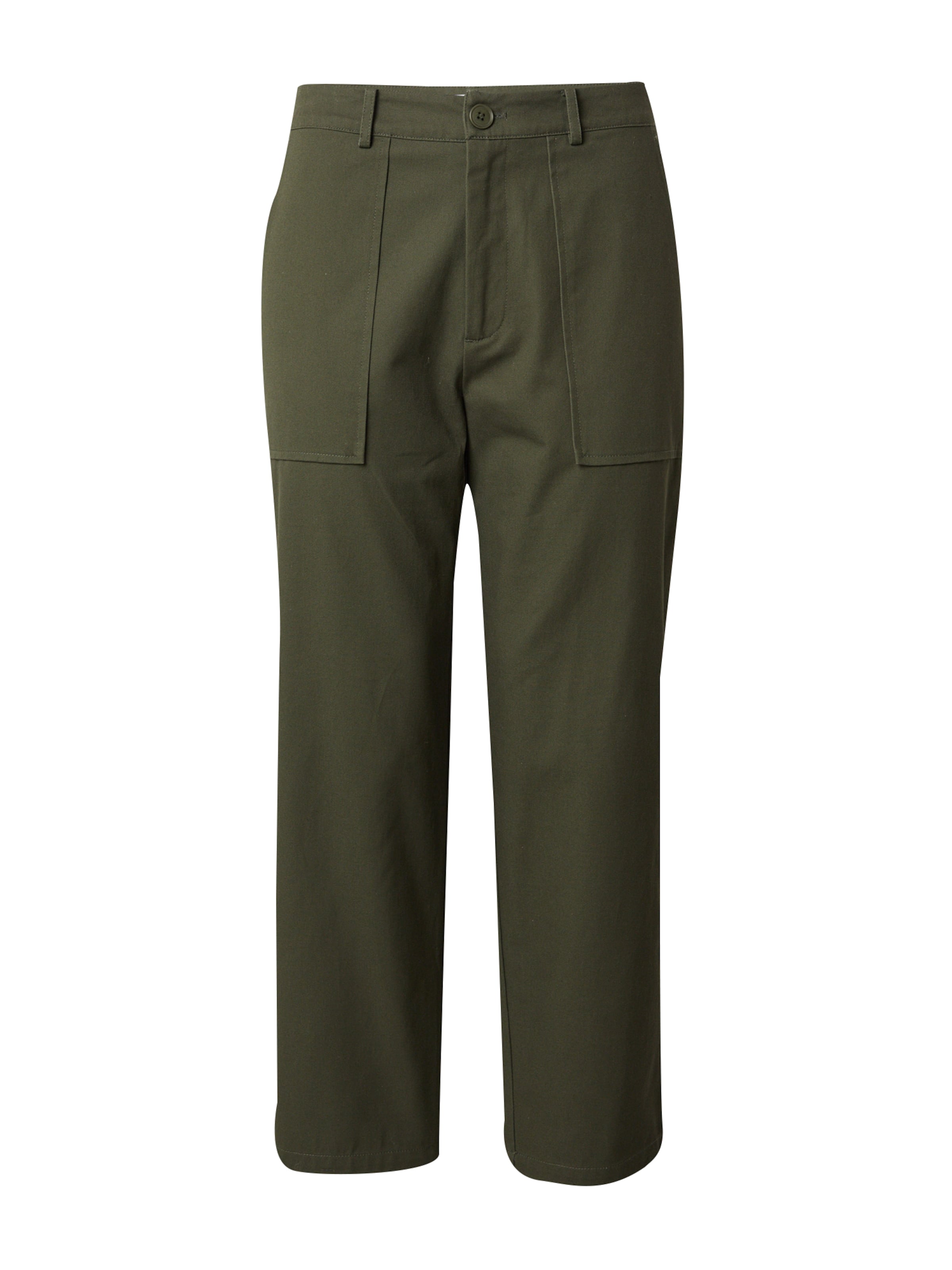DAN FOX APPAREL - Loosefit Pantalón 'Timon' en verde: frente