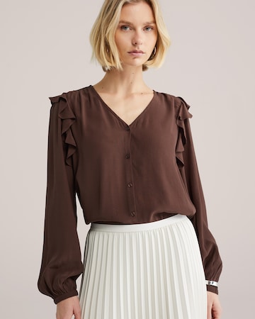 WE Fashion Bluse in Braun: Vorderseite