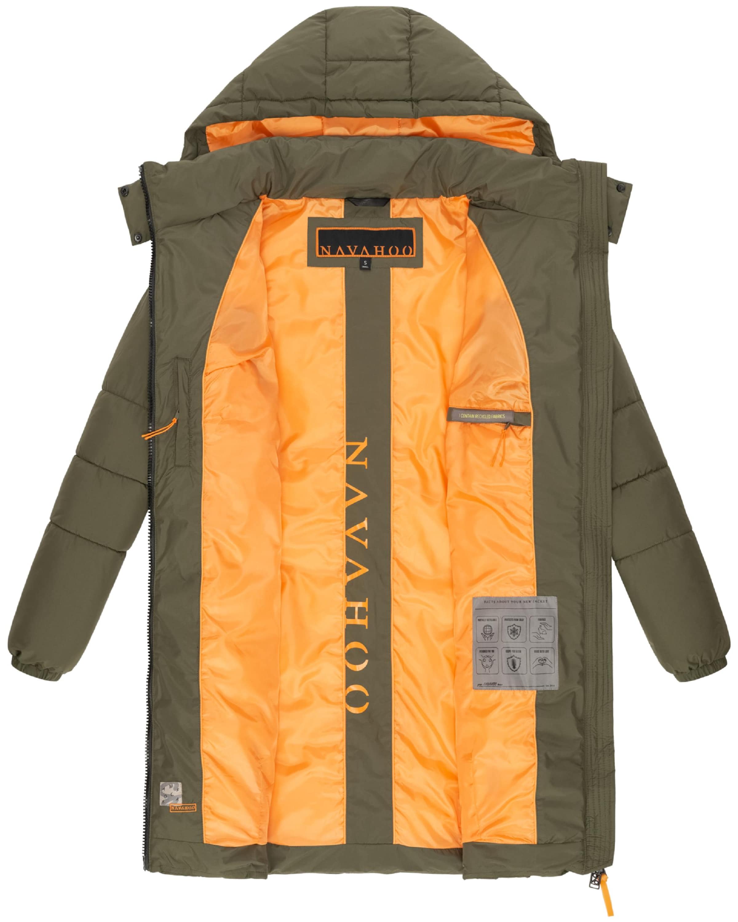 NAVAHOO Winter coat 'Bliblablubb 14' in Green