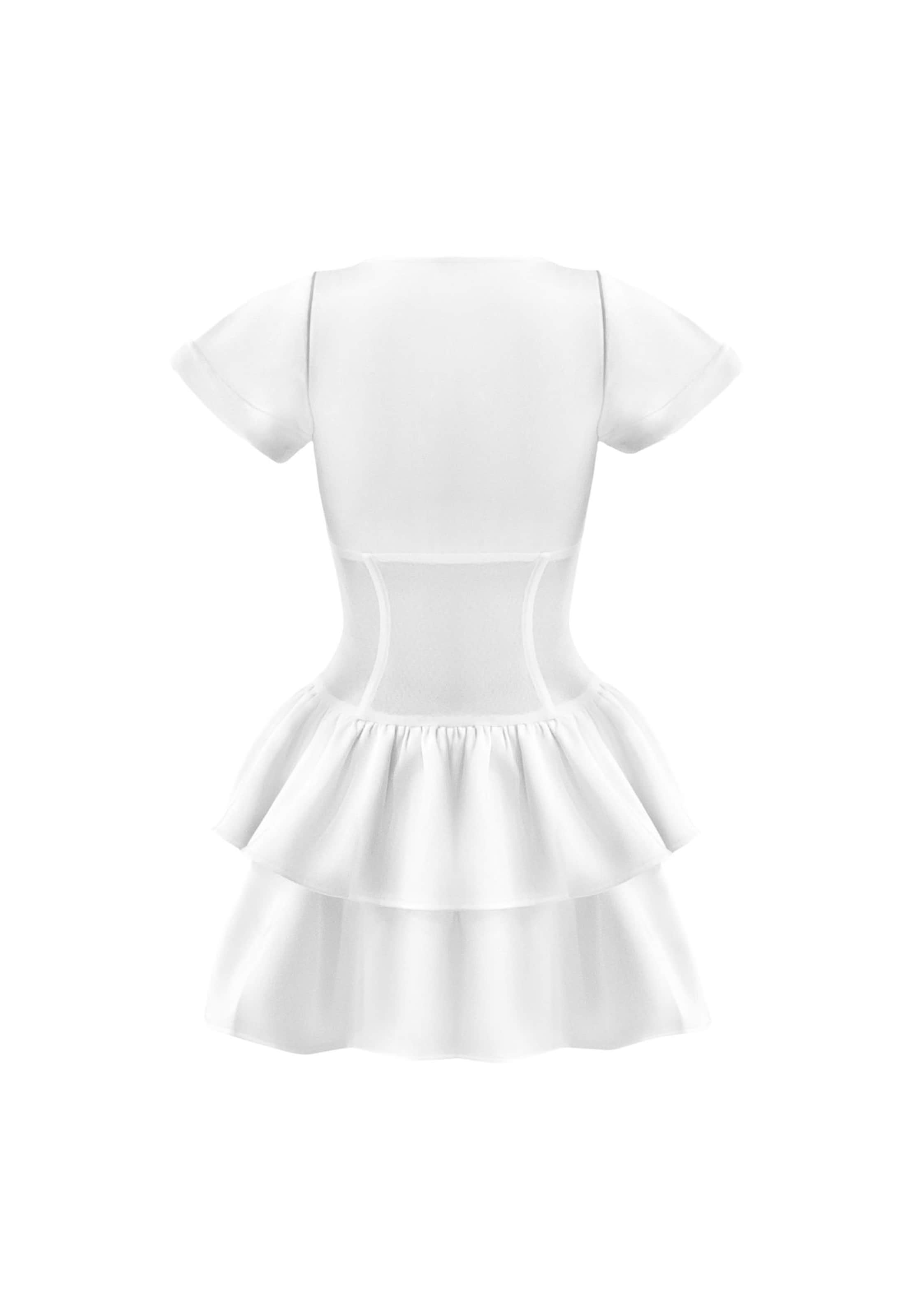 OW Collection Coctailkjole 'Aurelia' i hvid