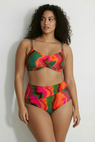 Ulla Popken Bralette Bra in Mixed colours: front