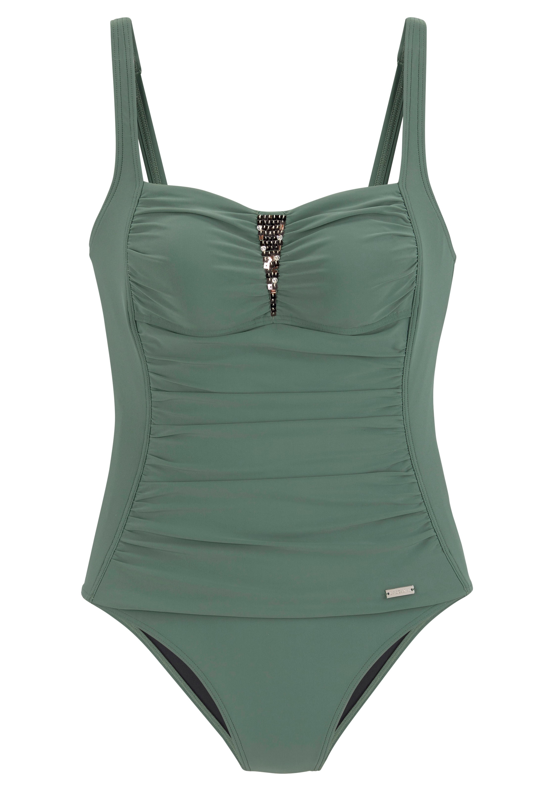 LASCANA Push-up Plavky – zelená: přední strana