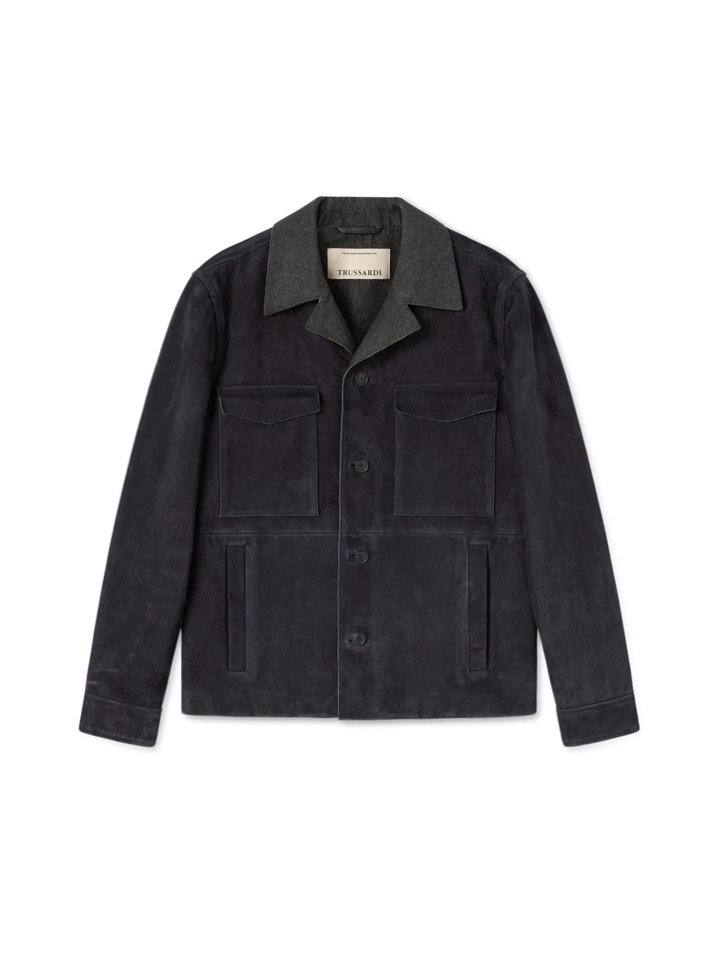 Giacca di mezza stagione di Trussardi in blu: frontale