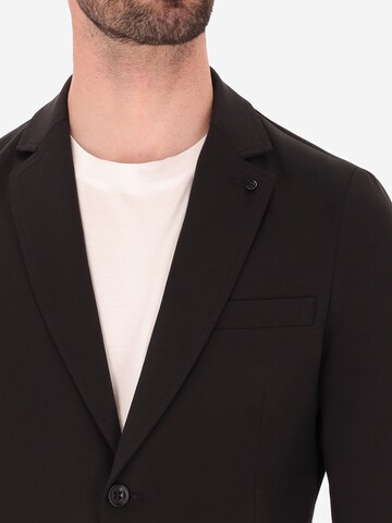 Distretto12 Regular Fit Sakko 'Milano' in Schwarz