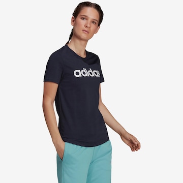 ADIDAS SPORTSWEAR T-Shirt 'Essentials  Logo' in Blau