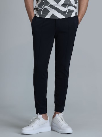 Coupe slim Pantalon Lufian en bleu : devant