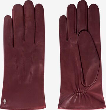 Roeckl Full Finger Gloves 'Riga' in Red: front