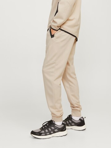 JACK & JONES Tapered Broek 'WILL FUSION' in Beige