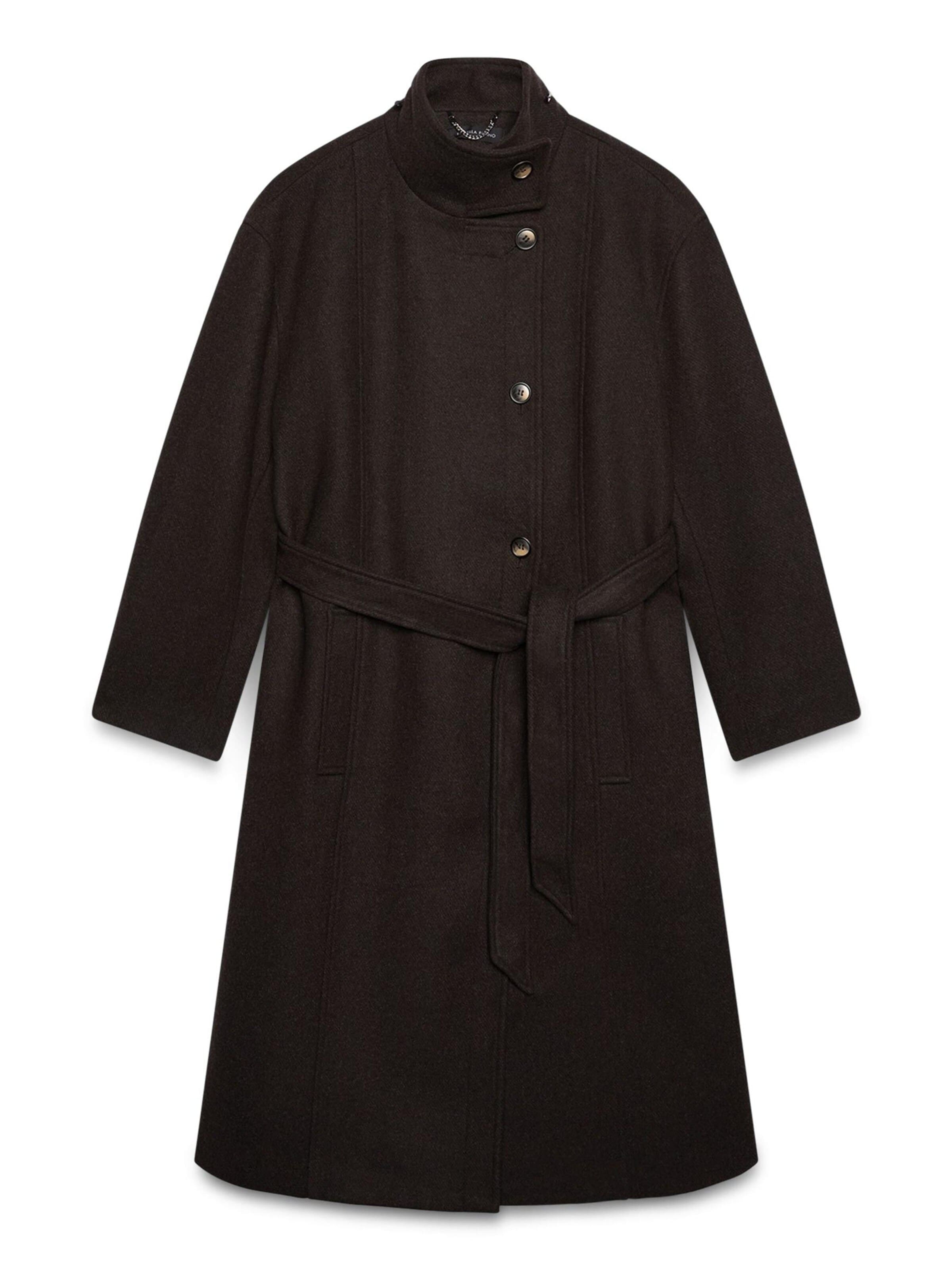 Cappotto di mezza stagione di Fiorella Rubino in marrone: frontale