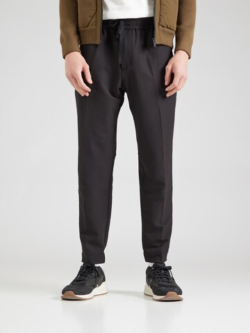 Tapered Pantaloni 'T_Flex' di BOSS in nero: frontale
