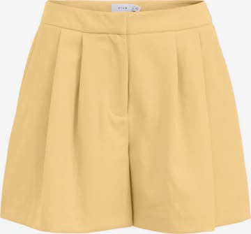 VILA - Loosefit Pantalón plisado 'Kammas' en amarillo: frente