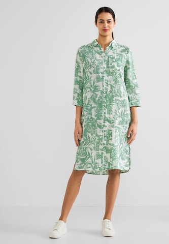 STREET ONE Shirt Dress in Green: front