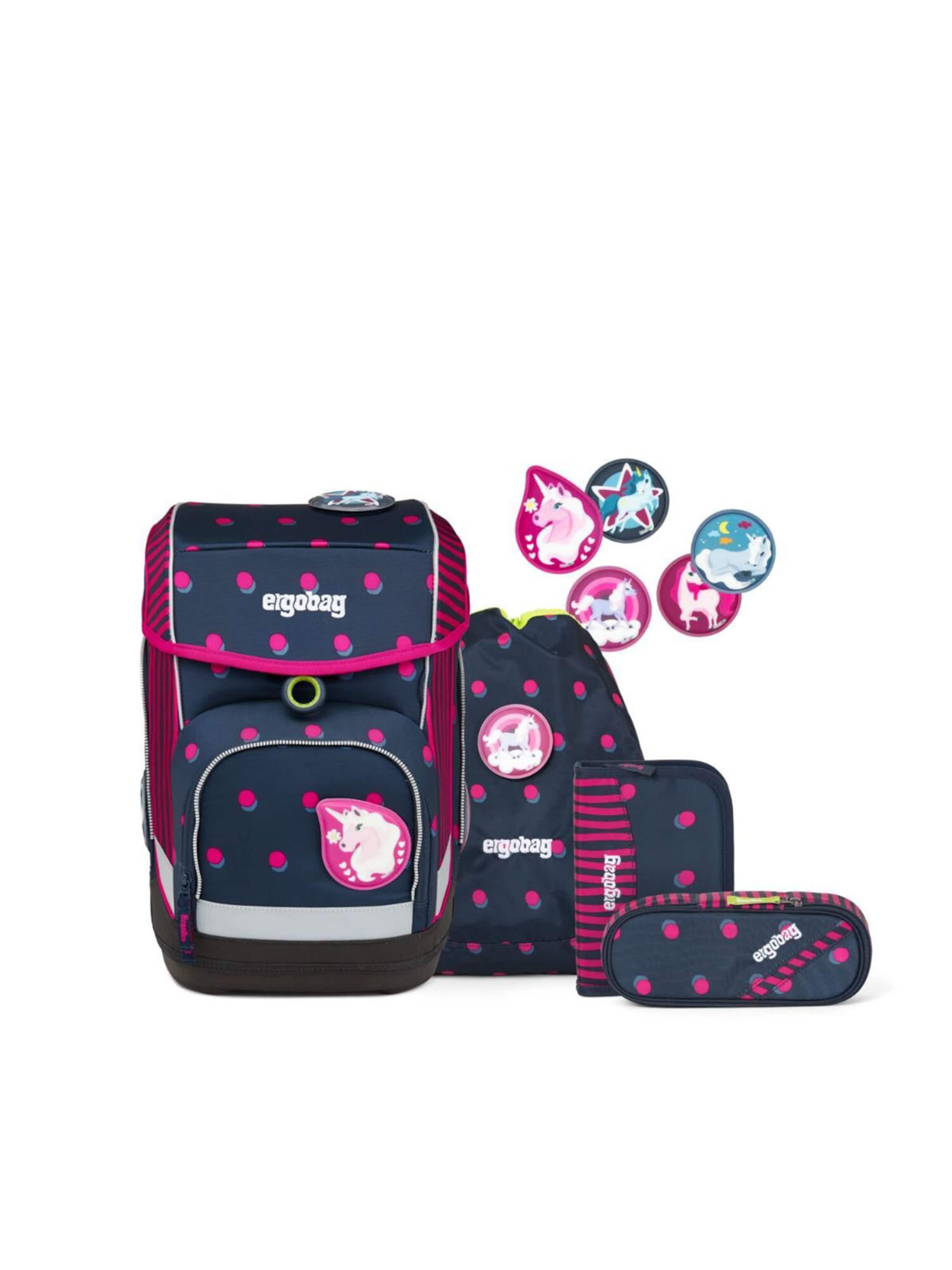 ergobag Rucksack 'Cubo Set 5tlg'‌‌‌ in Blau: Vorderseite