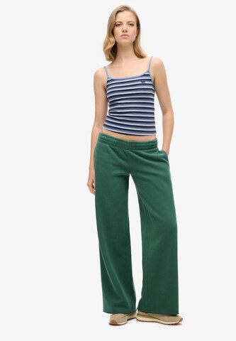 Wide Leg Pantalon Superdry en vert