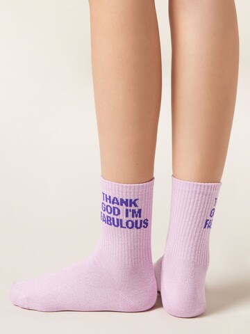 CALZEDONIA Socks in Pink