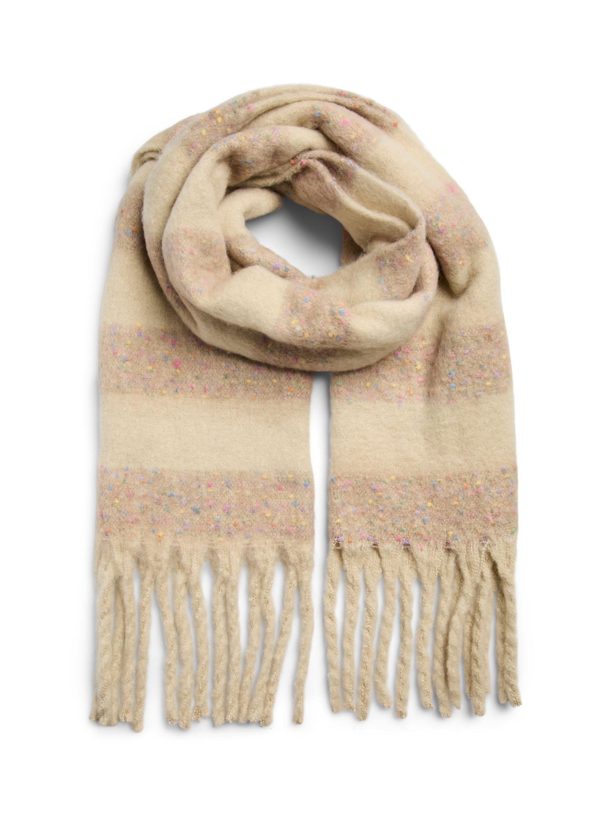 Sciarpa 'ALOISE' di PIECES in beige: frontale