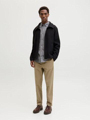 Jack & Jones Premium Regular fit Button Up Shirt 'JPRBLUBarkley' in Grey