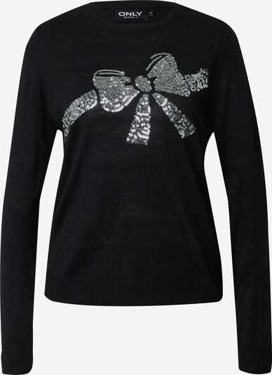 ONLY Sweater 'XMAS' in Black / Silver, Item view