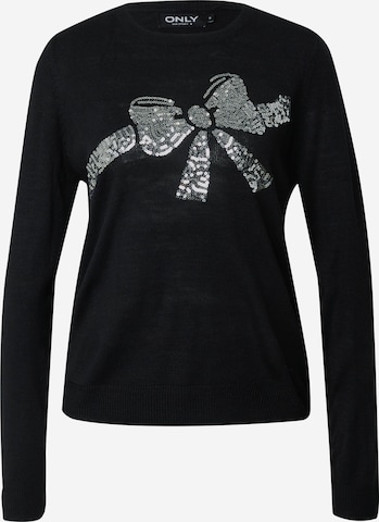 Pullover 'XMAS' di ONLY in nero: frontale