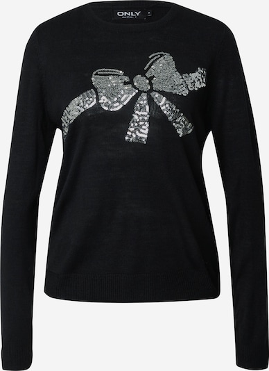 ONLY Sweater 'XMAS' in Black / Silver, Item view