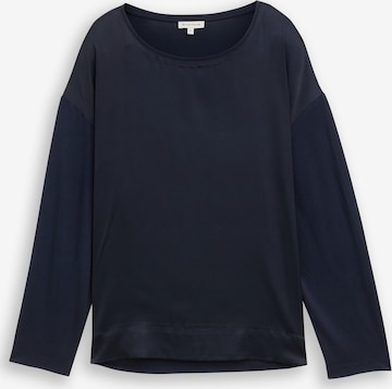 TOM TAILOR Shirt in Blauw: voorkant
