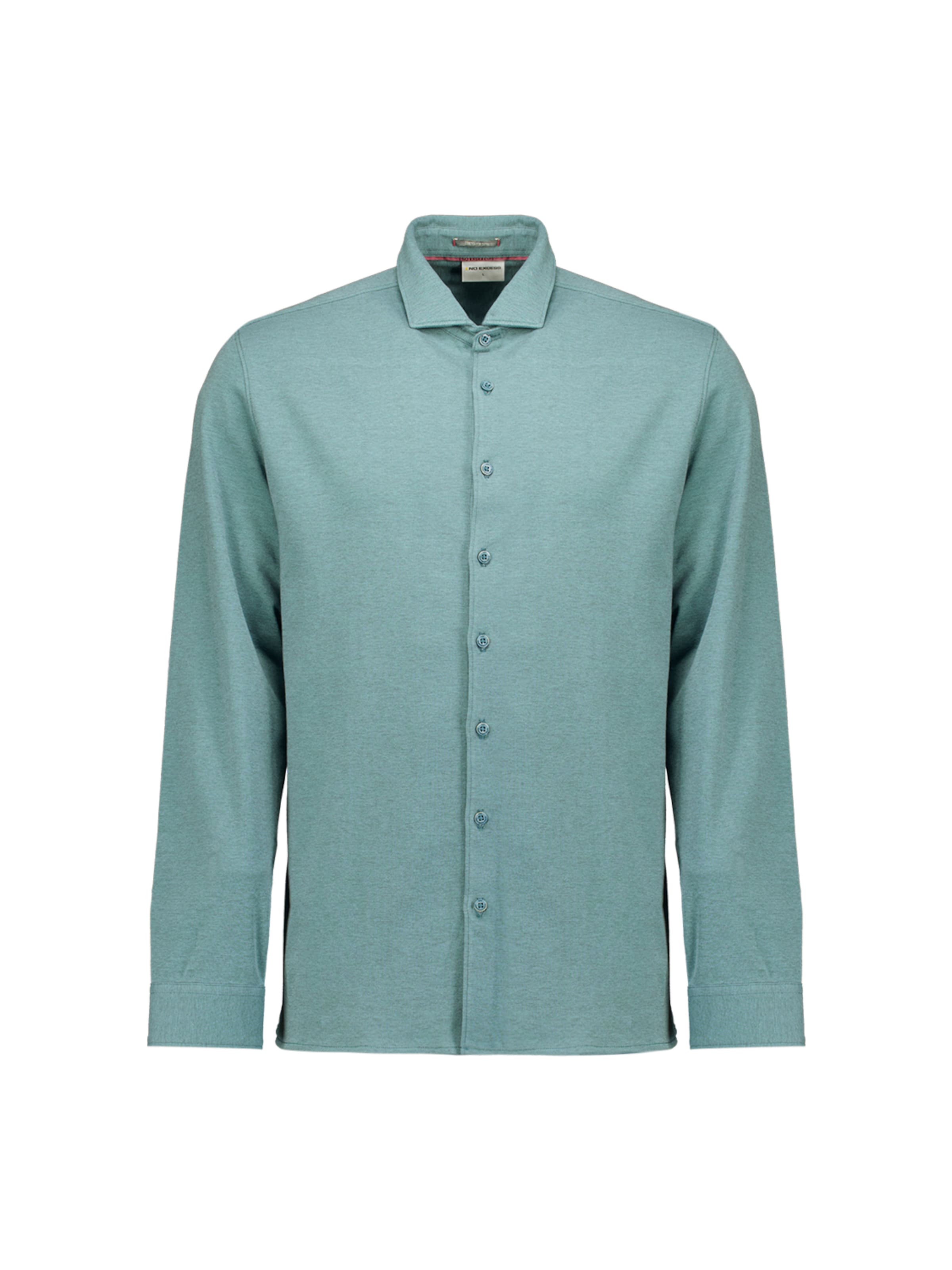 No Excess Regular fit Button Up Shirt in Blue: front