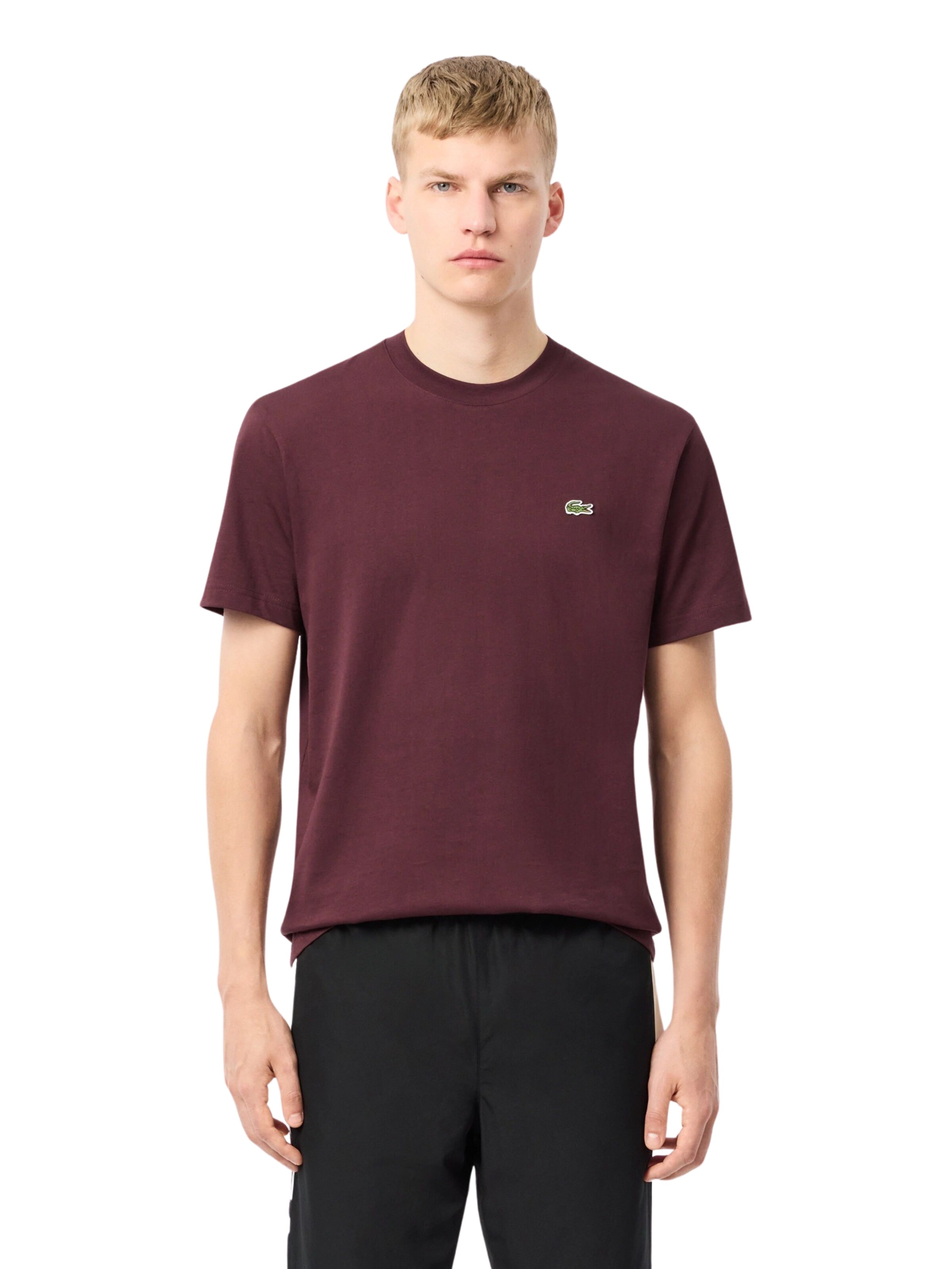 sarkans LACOSTE T-Krekls: no priekšpuses