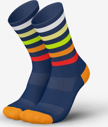 INCYLENCE Athletic Socks 'LEVELS' in Blue: front