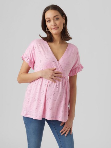 MAMALICIOUS - Camiseta 'Dinne' en rosa: frente