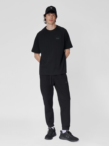 Hummel Tapered Sportsbukser 'Tech Fleece' i sort: forside