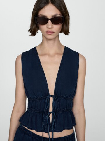 MANGO Top 'Milos' | modra barva: sprednja stran