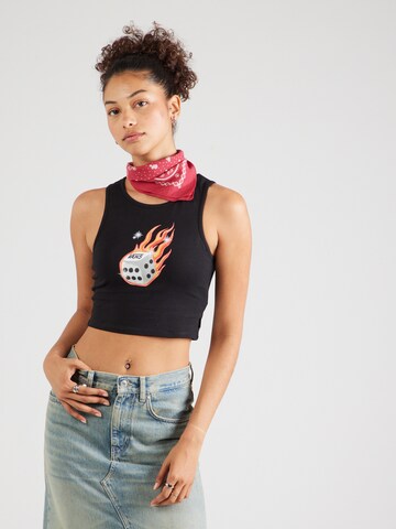 VANS Top 'No Dice Fitted' in Schwarz: Vorderseite