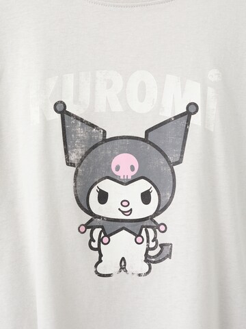 Tricou 'HKKUROMI' de la MANGO KIDS pe gri