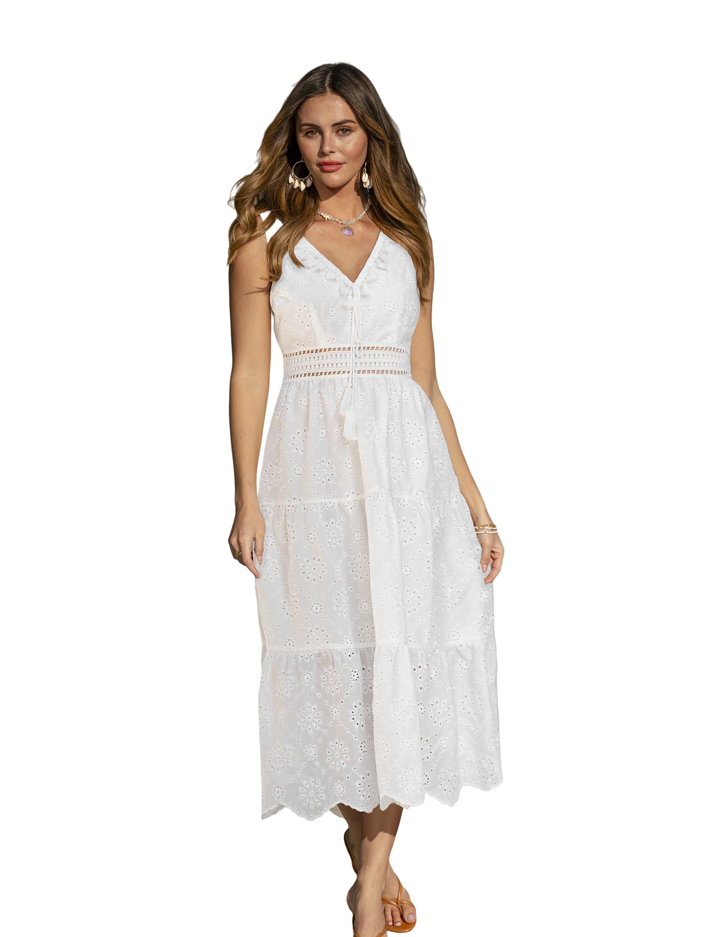 Cupshe Summer Dress 'Maxi Dress' in White: front