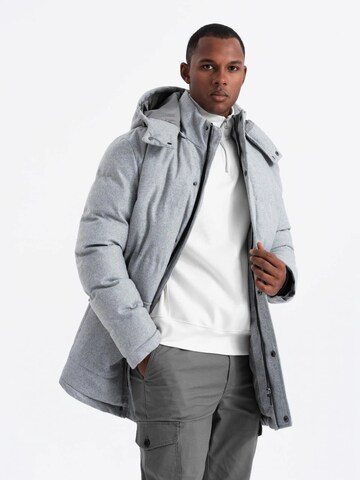 Ombre Winter jacket 'OM-JALJ-0201' in Grey