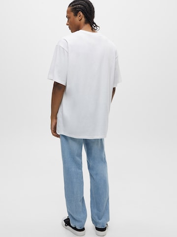 T-Shirt Pull&Bear en blanc