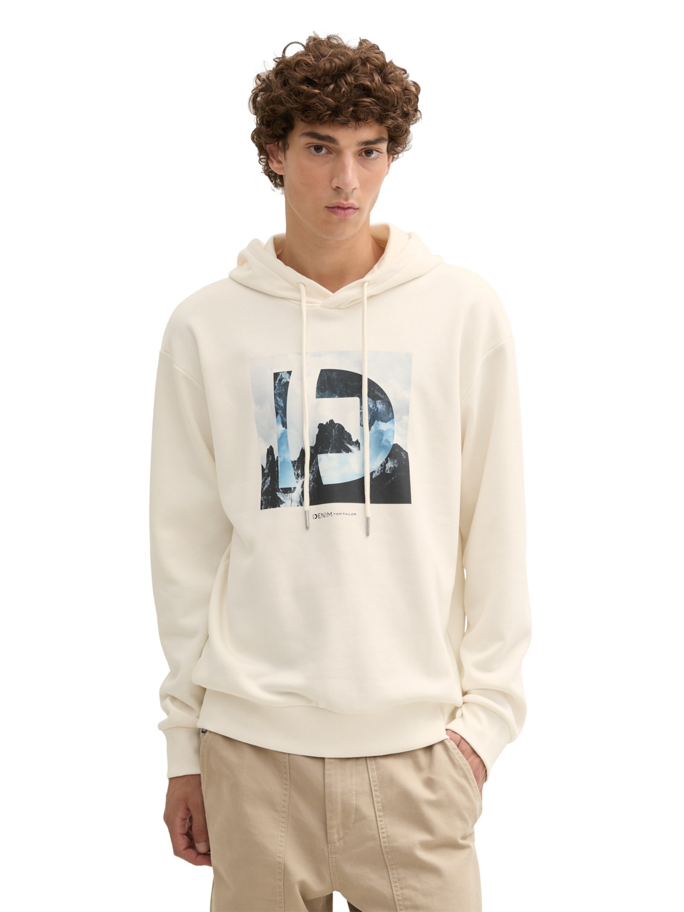 TOM TAILOR Trui in Beige: voorkant