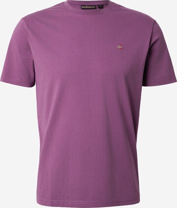 NAPAPIJRI Tričko 'SALIS' – fialová: přední strana