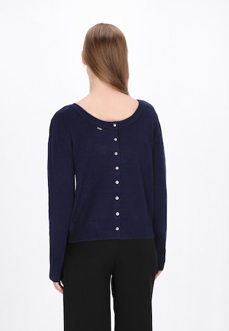 Cardigan DreiMaster Klassik en bleu
