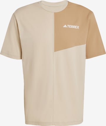 T-Shirt fonctionnel 'Multi' ADIDAS TERREX en beige : devant