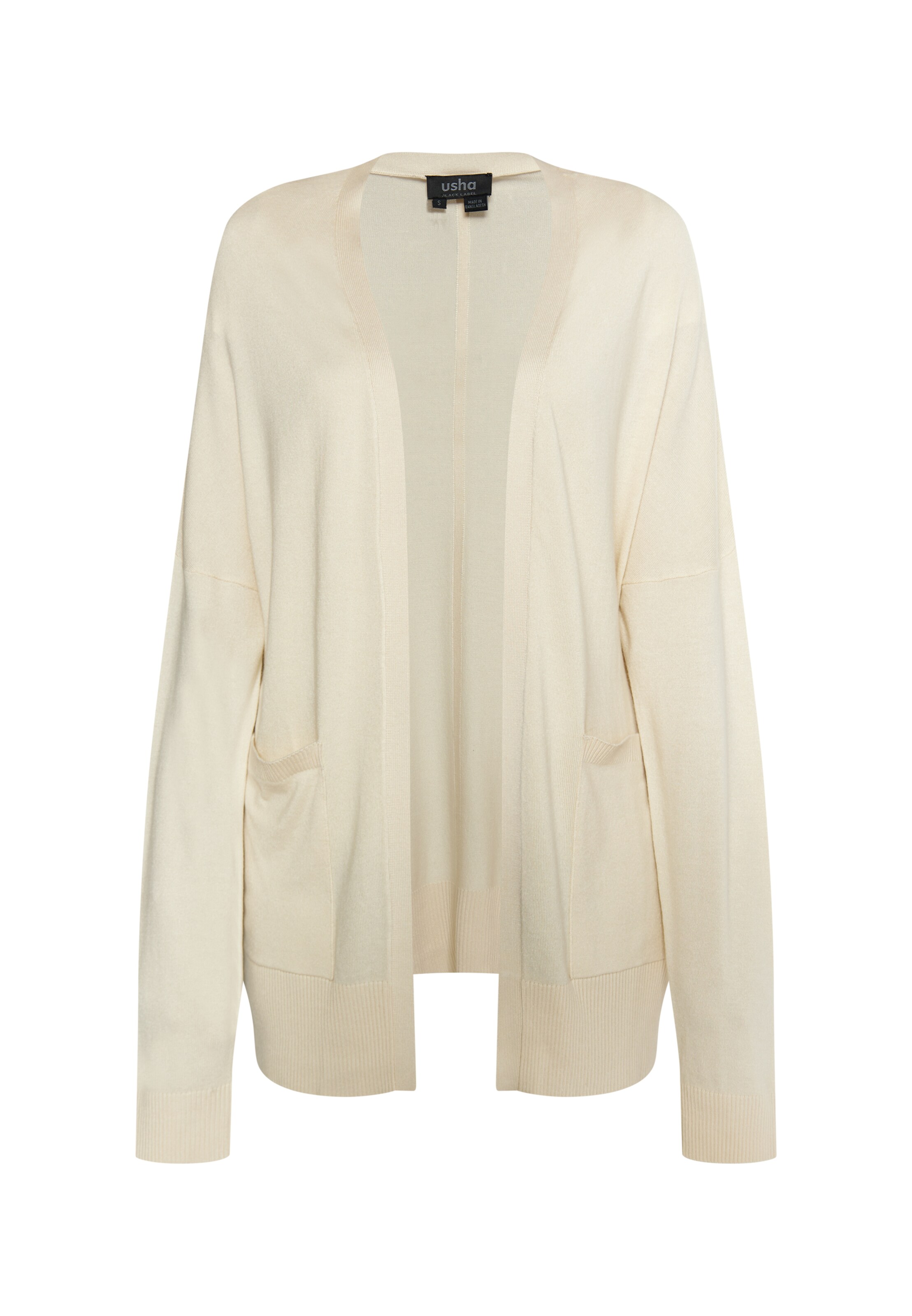 usha BLACK LABEL Strickjacke 'Nowles' in Beige: Vorderseite