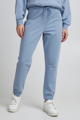 ICHI Tapered Pants 'IHVEA PA' in Blue: front