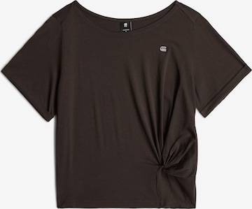 T-shirt G-STAR en marron : devant