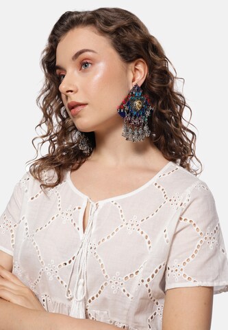 IZIA - Pendientes en azul: frente